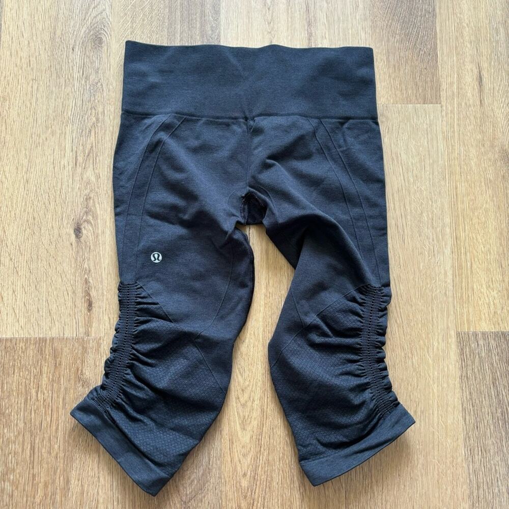 Lululemon In The Flow Crop‎ II Leggings Black Size 6